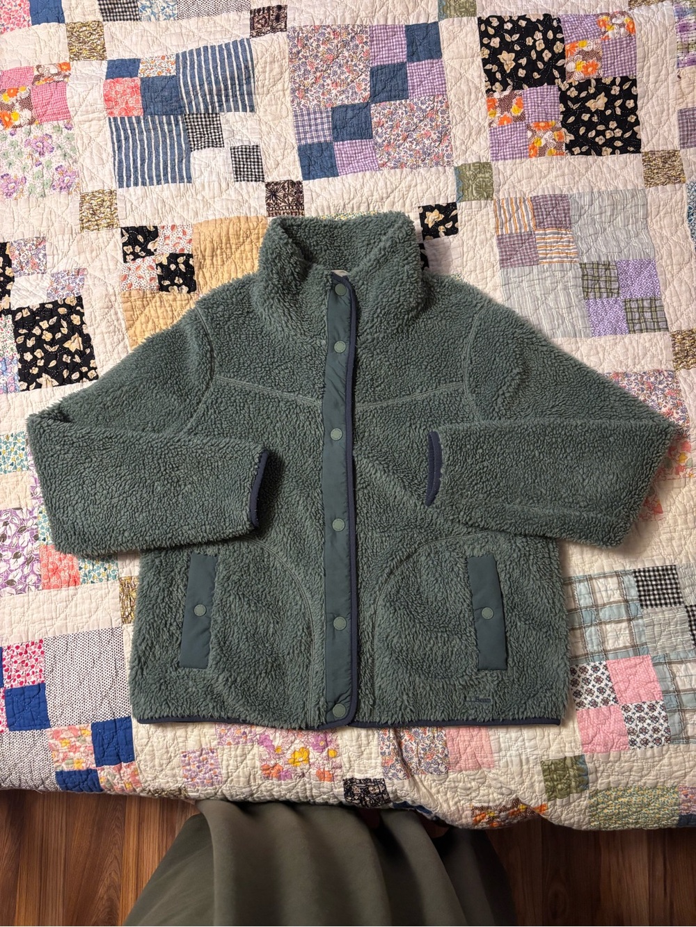 LL Bean sherpa fleece size large